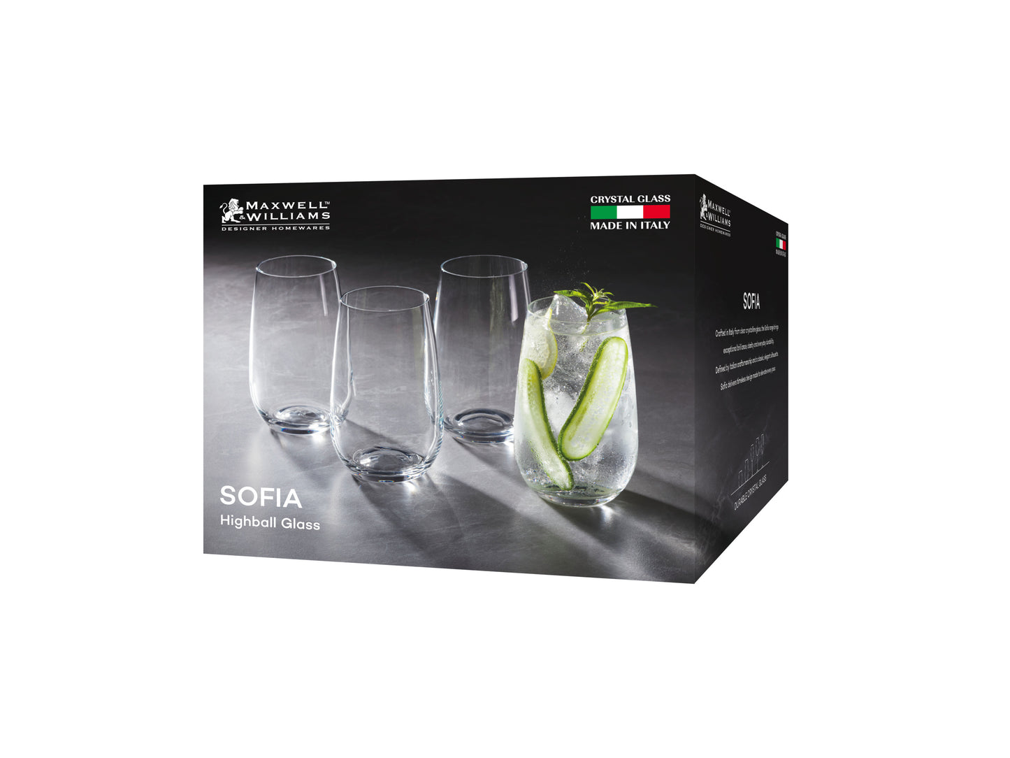 Sofia Highball 460ml Glass Set 4
