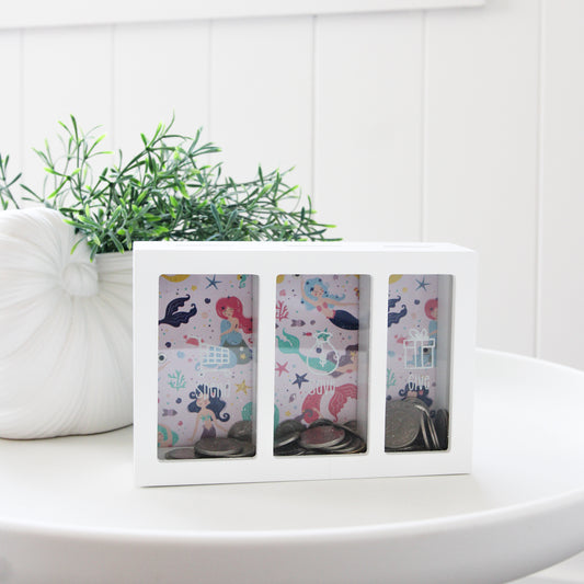 Kids Money Box | Mermaid Spend Save Give