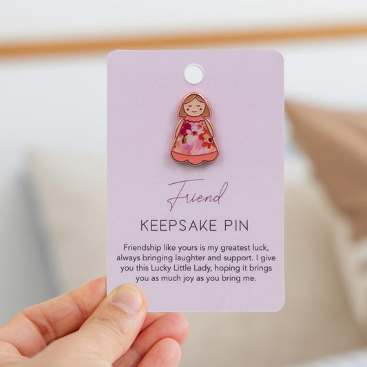 Keepsake Pin Lucky Little Ladies | Friend