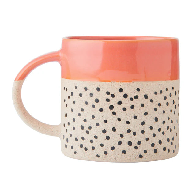 Mikasa Wax Resist Mug | Orange Glaze