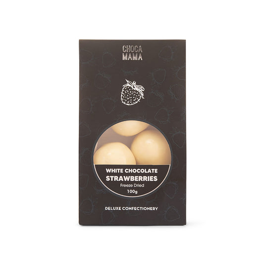 White Chocolate Freeze Dried Strawberries 100g
