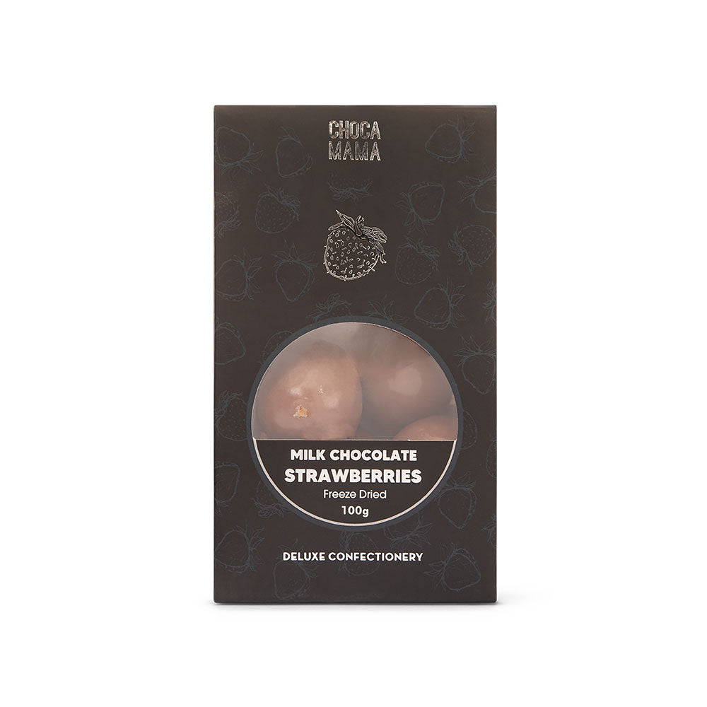Milk Chocolate Freeze Dried Strawberries 100g
