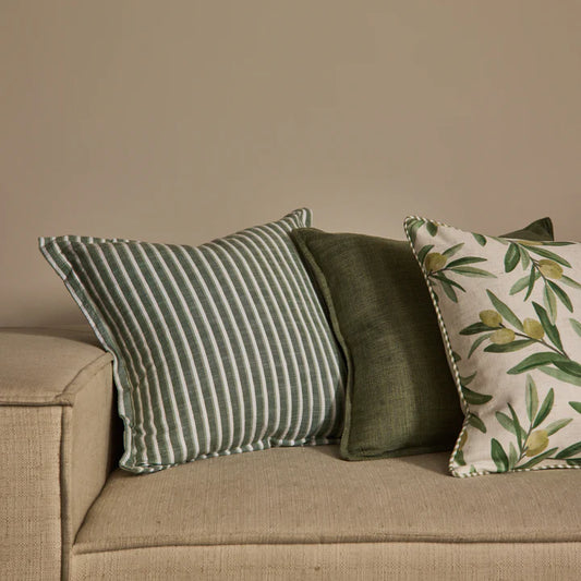 Bathurst Stripe Cushion | Green