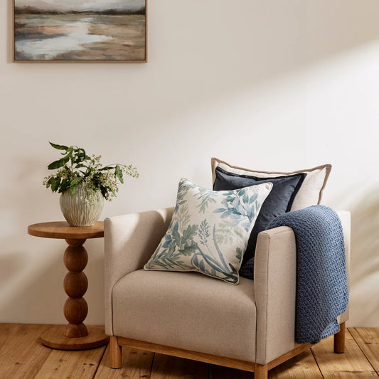 Naree Cushion | Seafoam/Blue