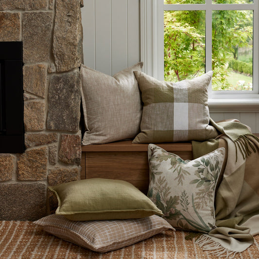 Lincoln Cushion | Moss Green