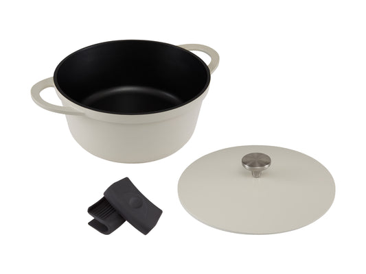 Cast Lite Non Stick Casserole 28cm | 6.3lt Ecru