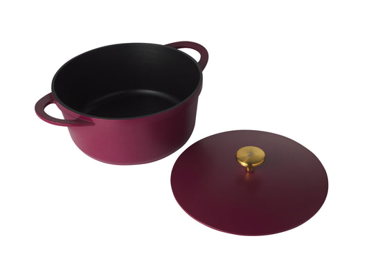 Cast Lite Non Stick Casserole 28cm | 6.3lt Cherry