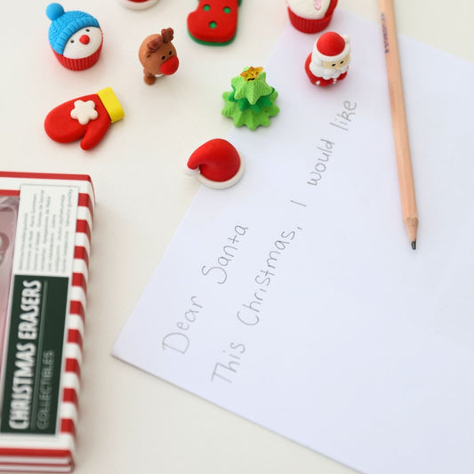 Christmas Erasers | Out of the Blue