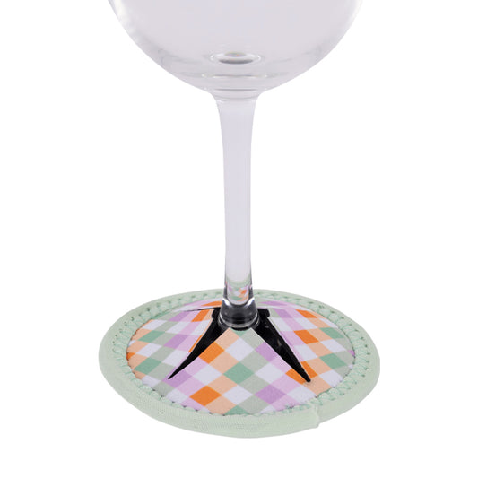 Wine Glass Coaster | Spring Check