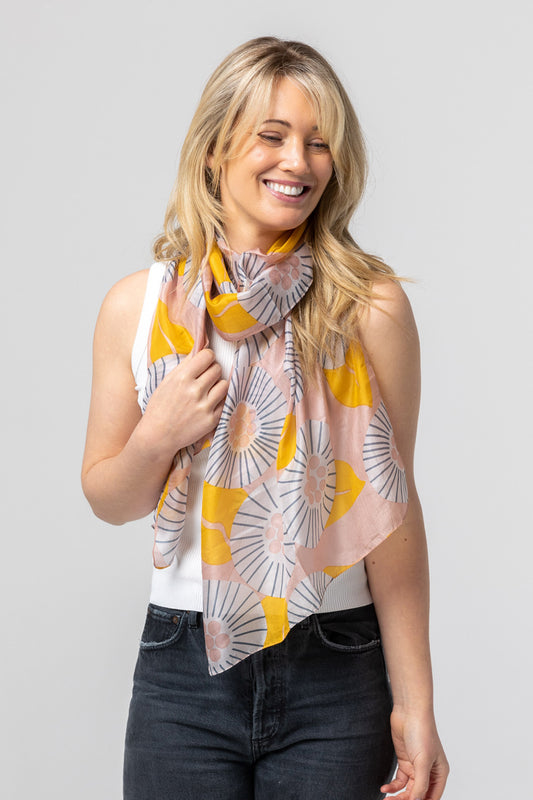 Pinwheel Silk Scarf