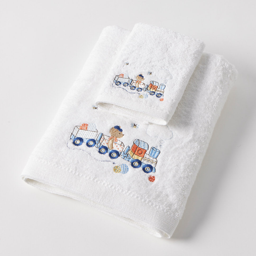 Baby Towel & Washer Set - Toot Toot Bear
