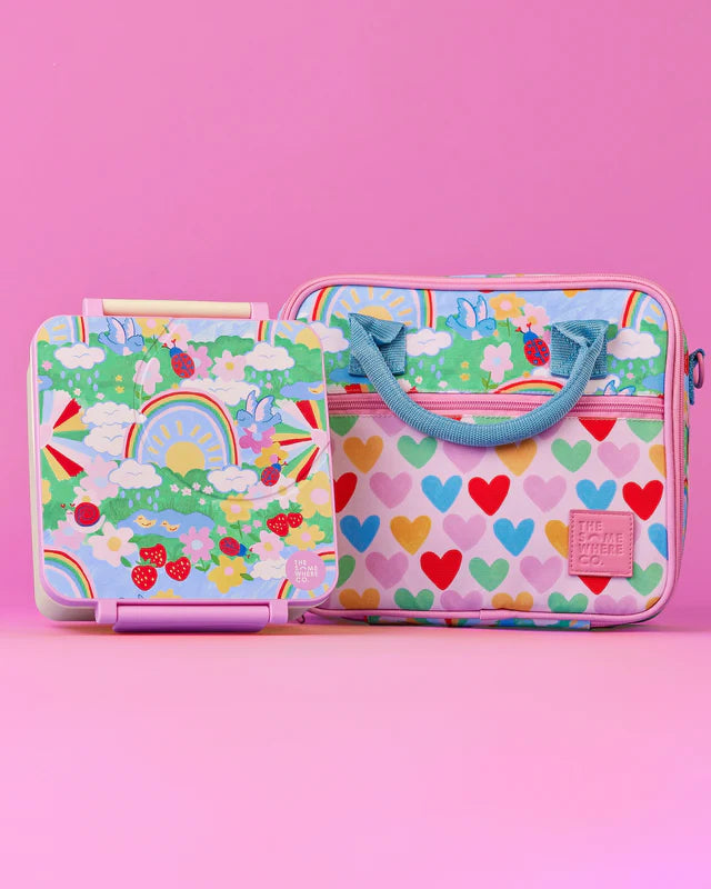 Mini Lunch Case | Rainbow Garden