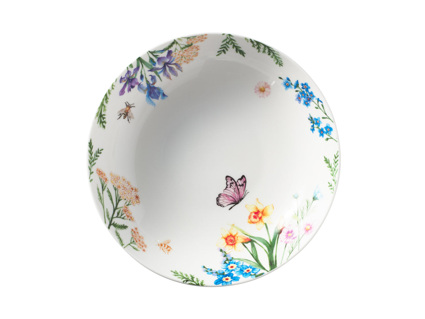 Fluttering Meadow Coupe Shallow Bowl
