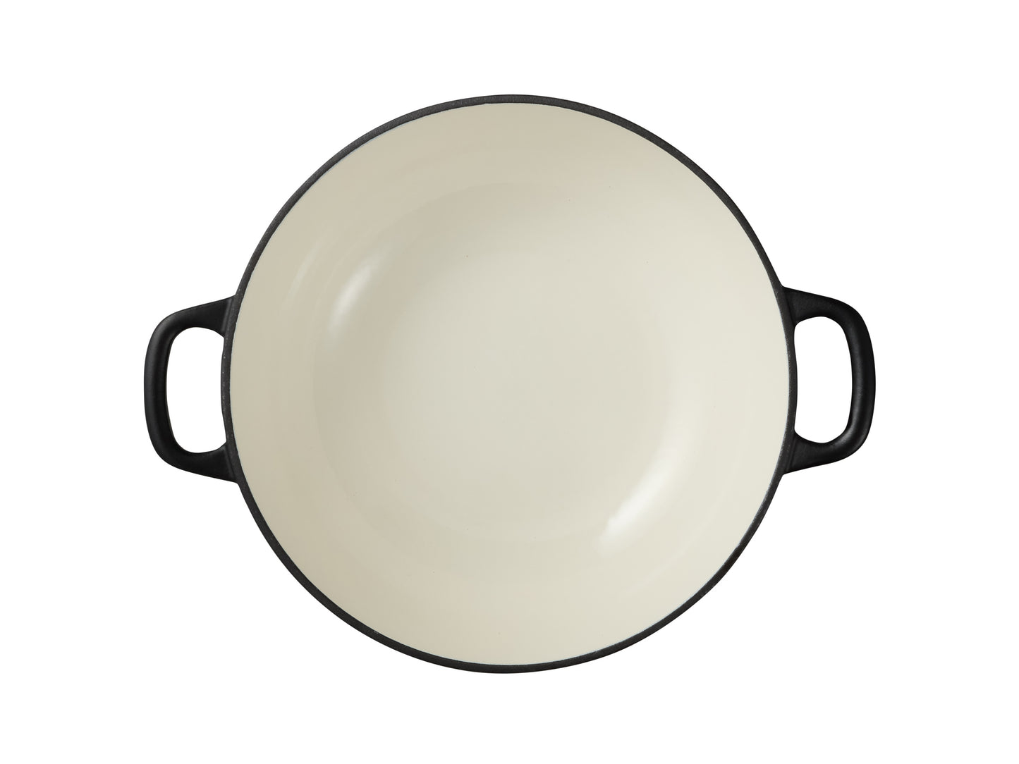Cast Iron Round Casserole 26cm/4.0lt Black