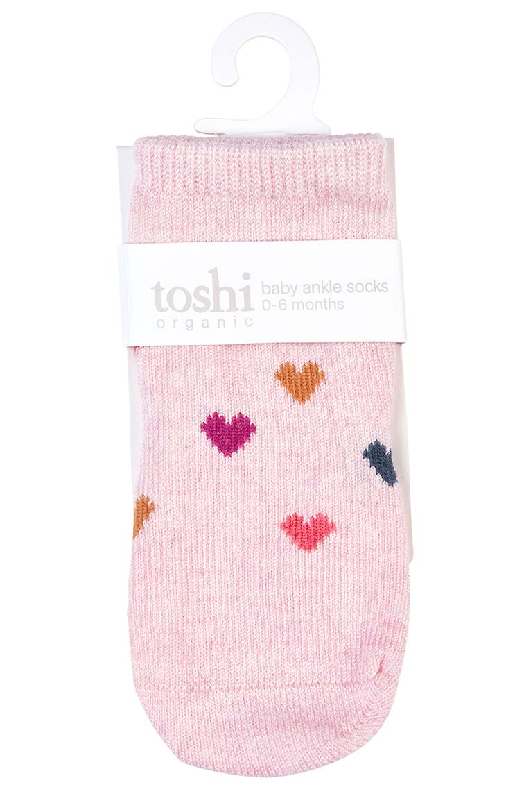 Baby Socks Jacquard - Hearts