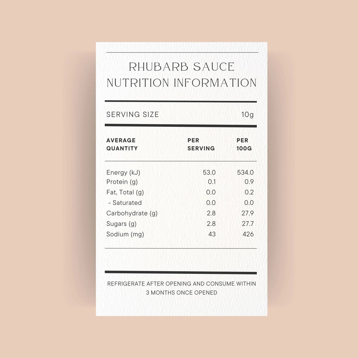 Rhubarb Sauce