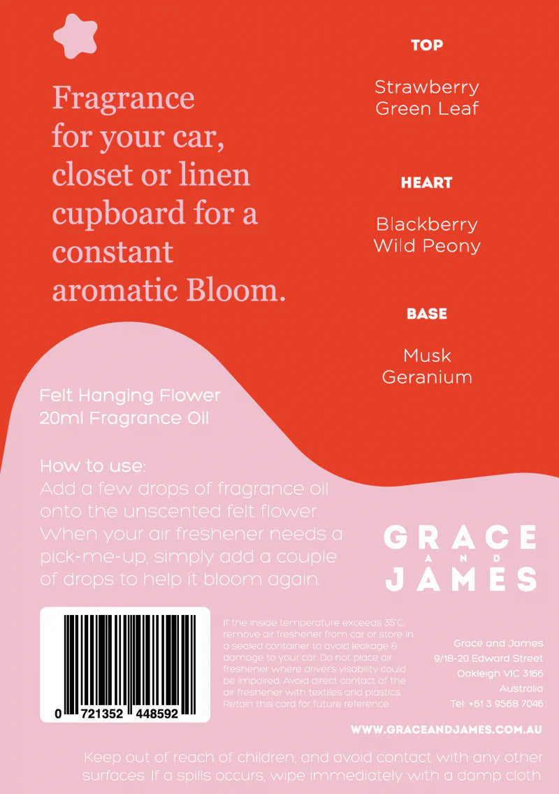 Bloom Wild Rose & Raspberry Air Freshener