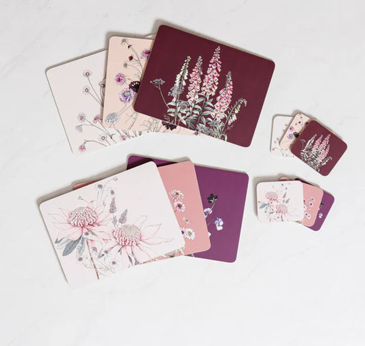 Secret Garden Pink Coasters pk6