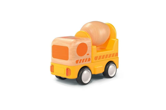 Wooden Friction Truck Concrete Mixer with Sound & Light