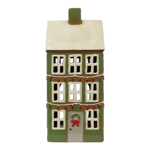Alsace Tealight Grande Chalet Christmas Green