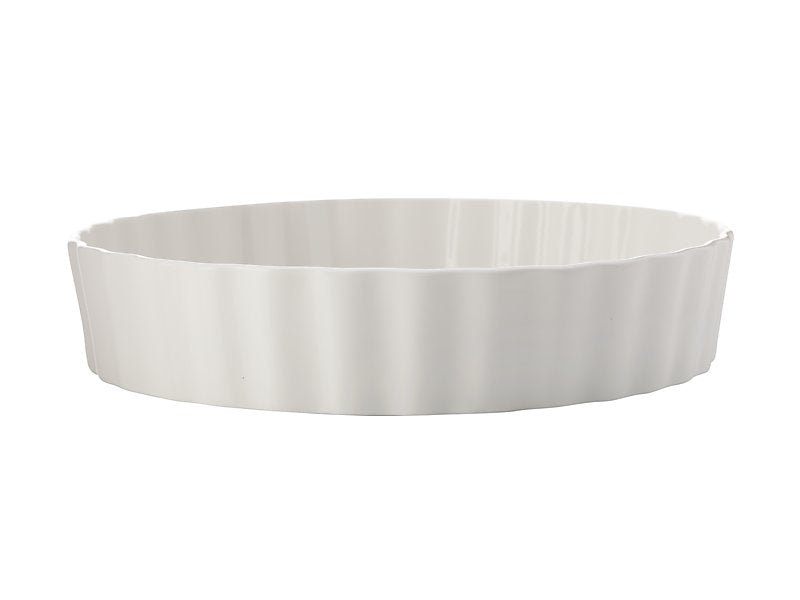 Epicurious Deep Quiche Dish | White 24x5cm
