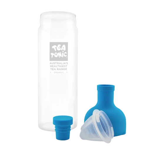 Glass Wine Tea Bottle | Blue