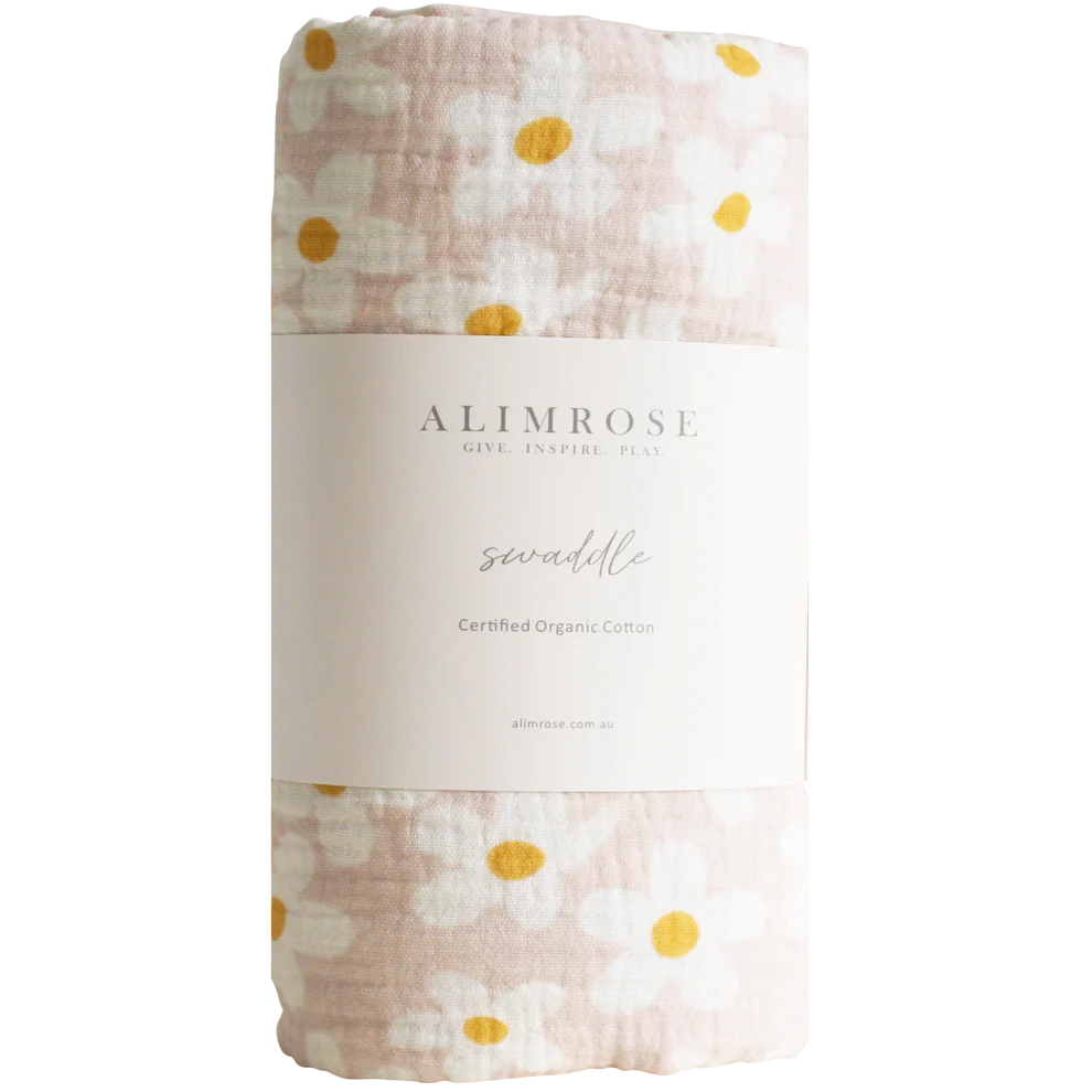 Muslin Swaddle | Large Daisies
