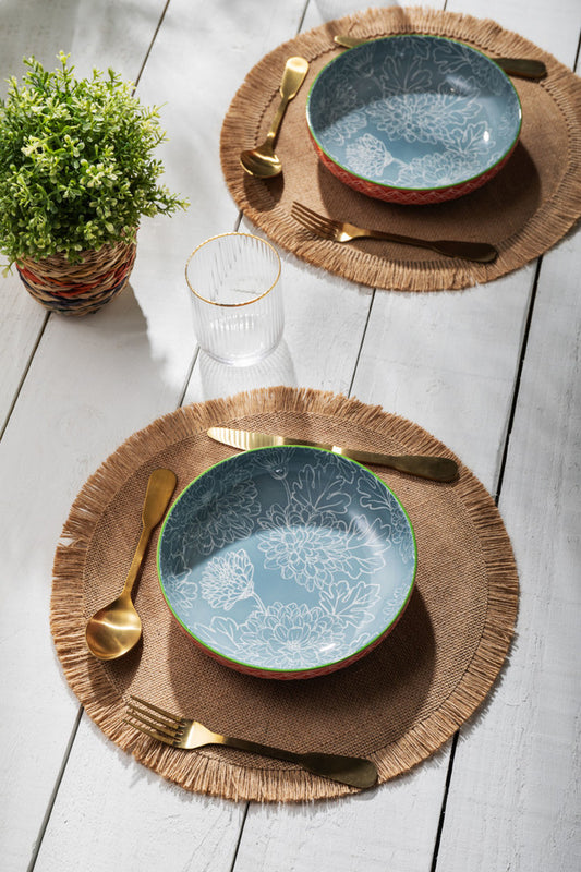 Mikasa Coupe Bowl | Geometric Leaf