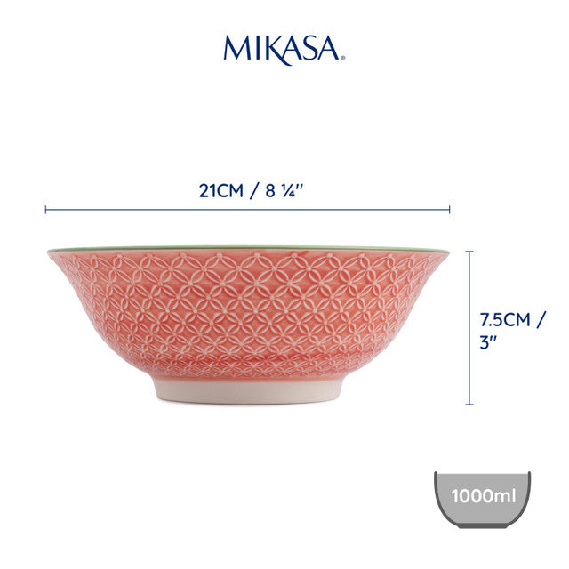 Mikasa Ramen Bowl | Grey Floral