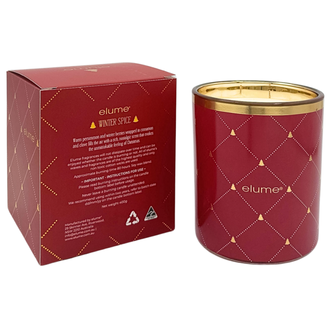 Christmas Winter Spice Soy Candle 400g