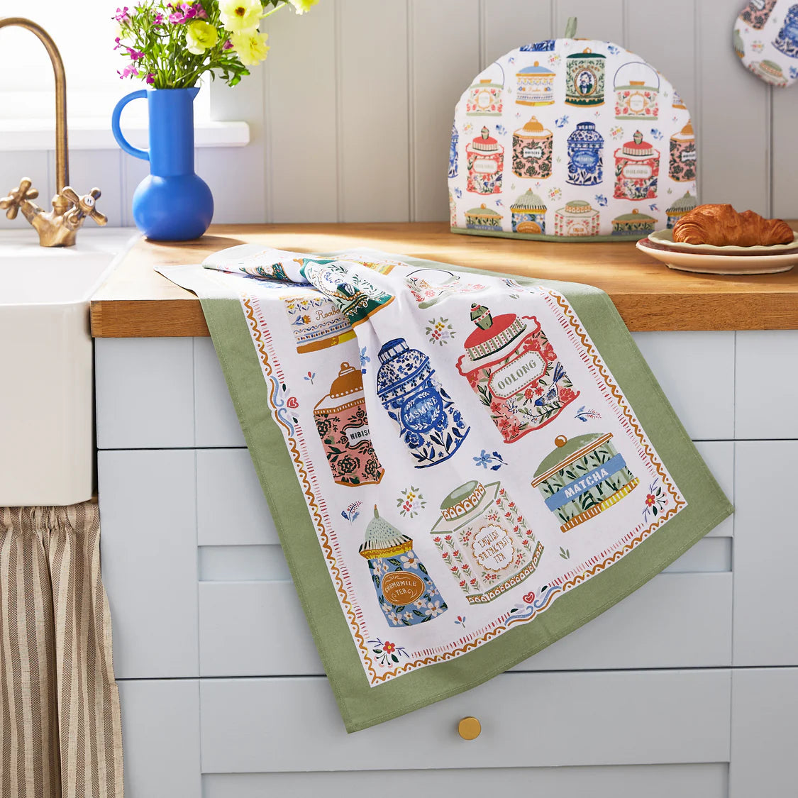 Tea Tins Tea Towel