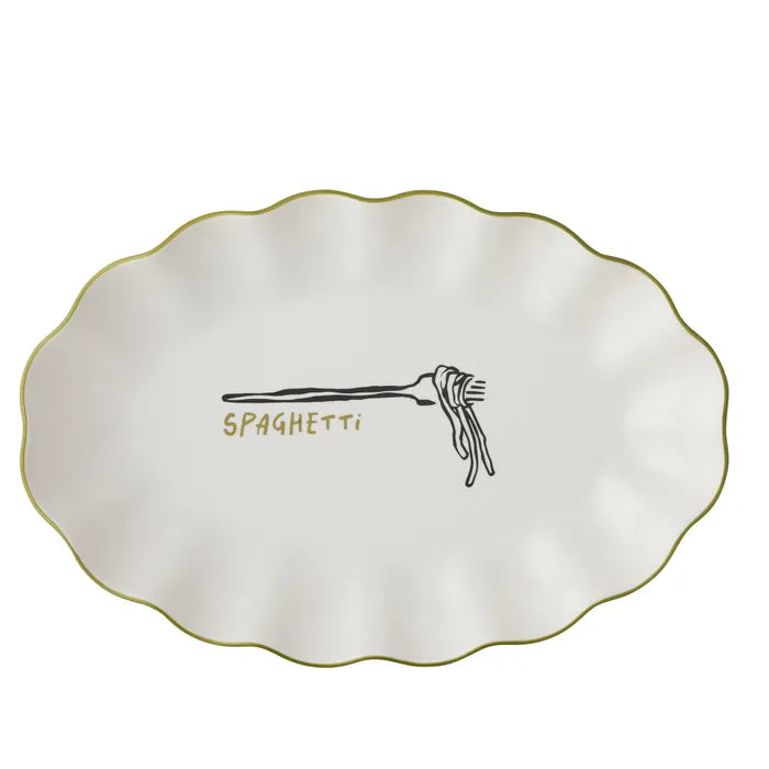 Mangiare Ceramic Spaghetti Dish