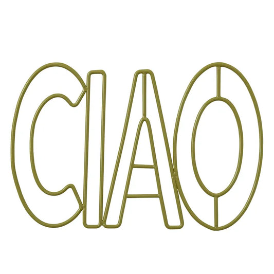 Ciao Metal Trivet | Olive