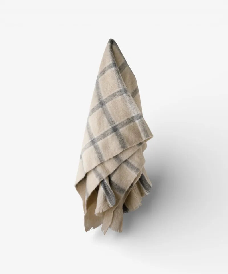 Juniper Check Grey Throw