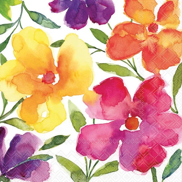 Luncheon Napkin Happy Bloomers