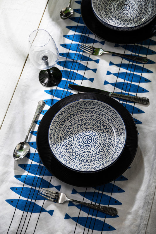 Mikasa Coupe Bowl | Blue Mediterranean