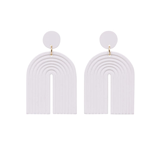 Kiki Earrings | White Arch