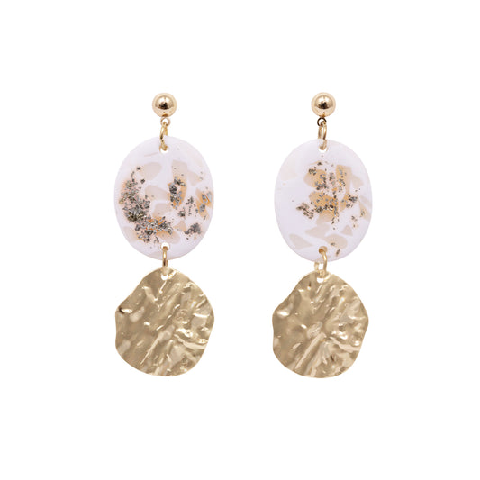 Kiki Earrings | Light Shimmer Oval