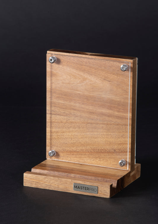 Magnetic Knife Block & Recipe Holder