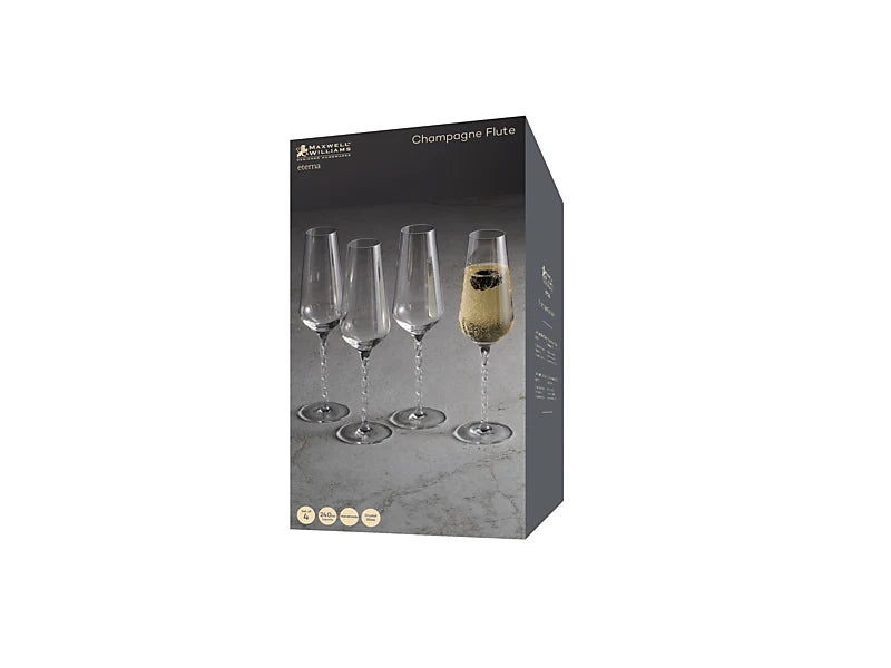 Eterna Champagne Flute Glass Set 4