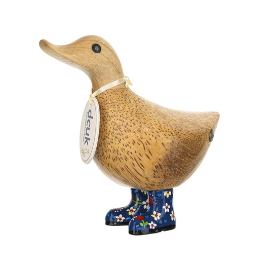 DCUK Natural Welly Ducky Flowers