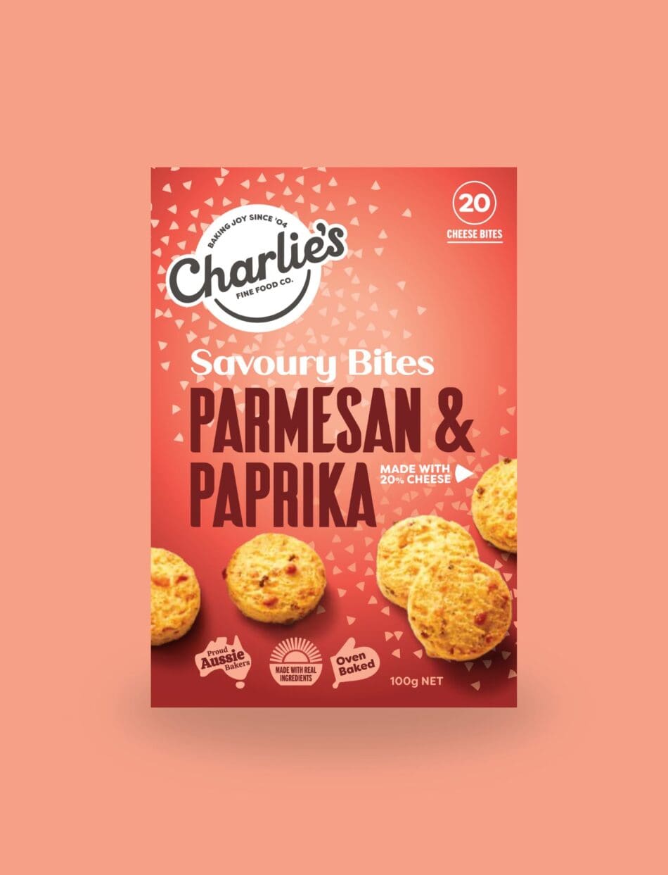 Charlies Mini Cheese Bites - Parmesan & Paprika