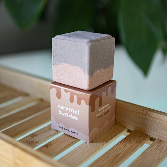 Bath Bomb Caramel Sundae