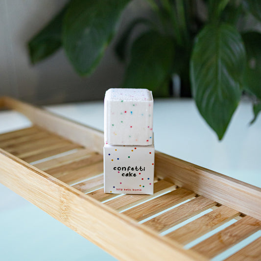 Bath Bomb Confetti Cake