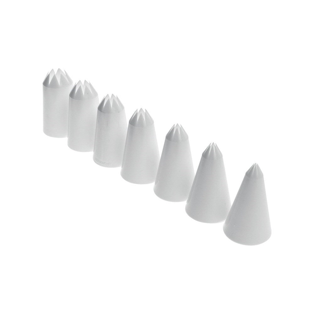 Mondo Pastry Piping Nozzle Star Set 7pce