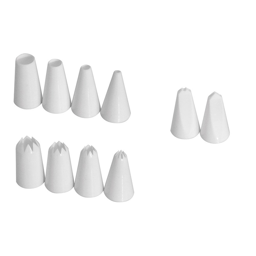 Mondo Pastry Piping Nozzle Mixed Set 10pce