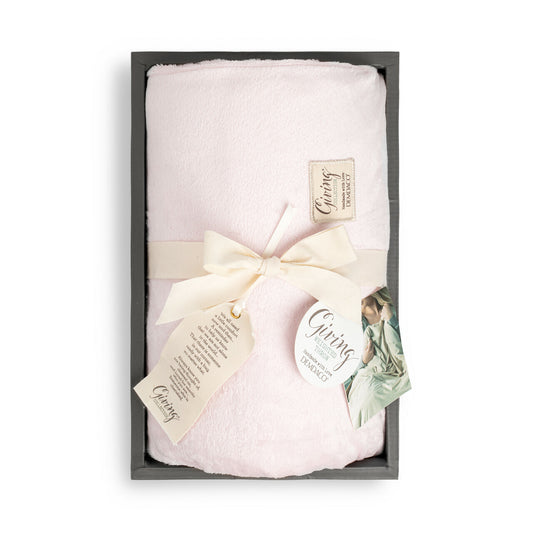 Demdaco Giving Weighted Throw Blanket | Pink