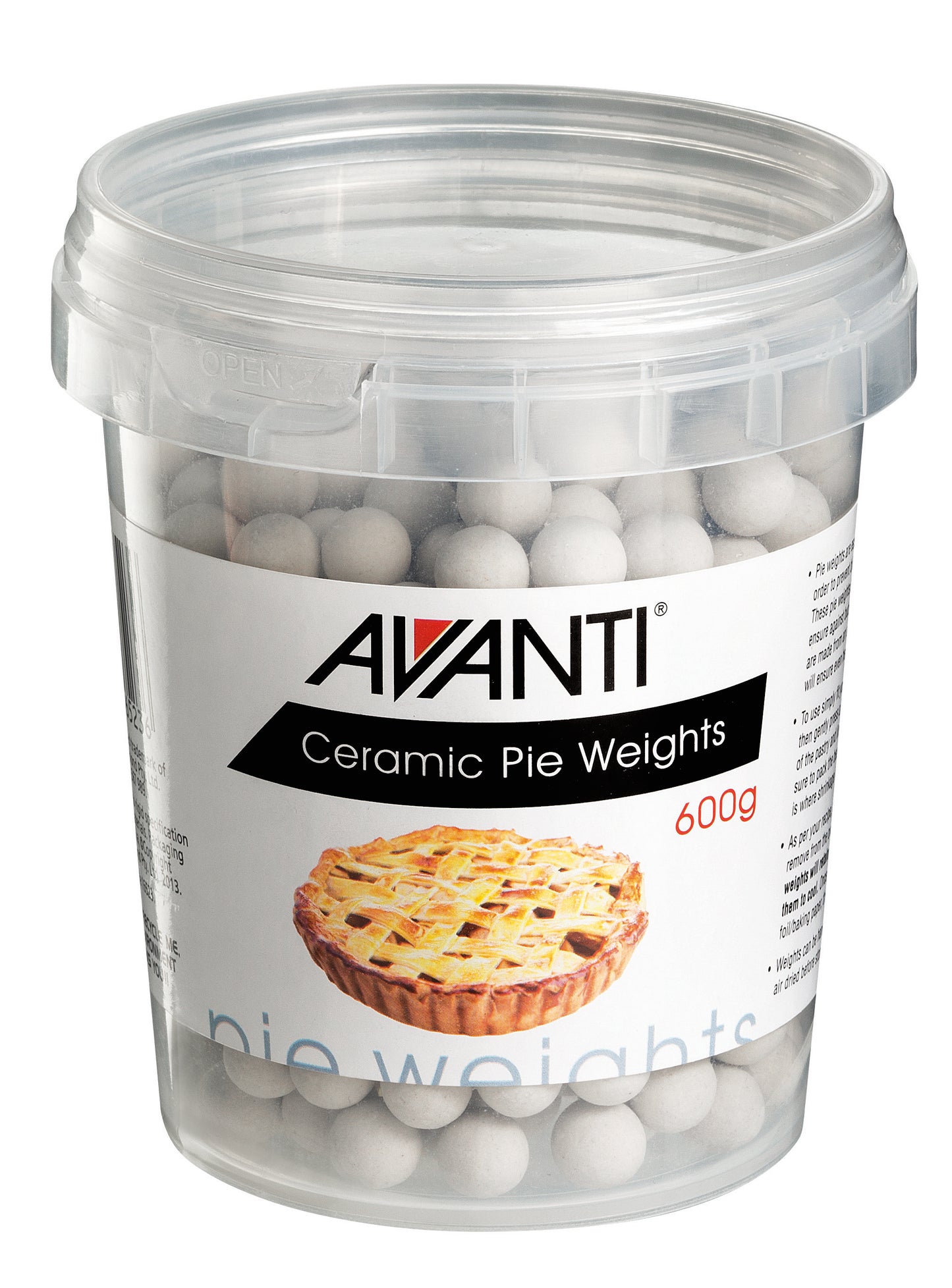 Pie Weights Plastic Tub 600g