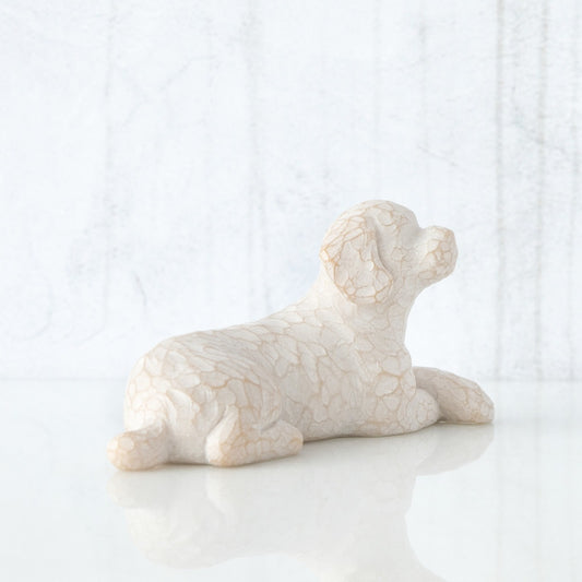 Love My Dog (Light, Small, Lying) Figurine