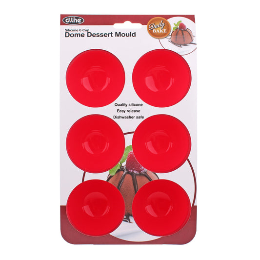 6 Cup Silicone Dome Dessert Mould